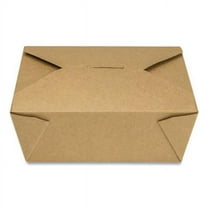 GEN Reclosable Kraft Take-Out Box 48 oz Paper 300/Carton PAPERBOX8