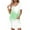 Mint Green, variant on Yotami Women's Summer Short Sleeve Dress with Pocket Floral Print Midi Dress Boho V-Neck Dress for Casual