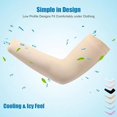 thumbnail image 3 of Manches de Bras Hommes Femmes, Manches de Soleil Rafraîchissantes pour Couvrir Tatouage, Couvre-Bras de Compression Unisexe pour Basketball Course B3G2, 3 of 6