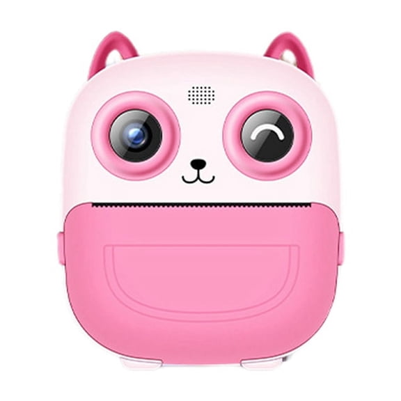 Kid Camera Printer Portable Thermal Instant Print Photo Kids Digital Camera 2.4inch HD Dual Cameras Video Toy Gifts Pink