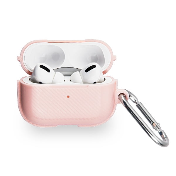 Download Apple AirPods PRO / 2019 Case Premium Carbon Fiber Texture Rubber Silicone Gel TPU Soft Thick ...
