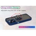 thumbnail image 6 of is specially designed for iPhone 13 Pro Anti-fall,anti-fingerprint, built-in 360° rotating ring bracket solid and durable magnetic car phone case, suitable for iPhone 13 Pro 6.1inches Male-Blue, 6 of 11