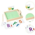 thumbnail image 6 of guohui Montessori Sand Tray Deep Wooden Sand Writing Tray for Drawing Painting Kids Cyan, 6 of 9