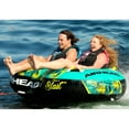 thumbnail image 2 of Airhead BLAST 2 Inflatable Open Top 2-Person Towable Water Tube, Tropical Green, 2 of 6