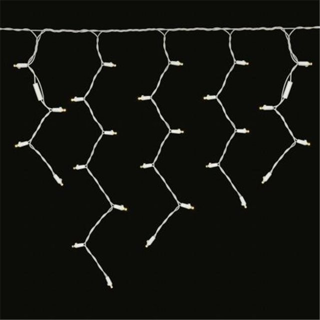 70 Light LED Warm White-White Wire Wide Angle Icicle Ec