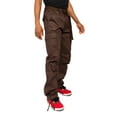 thumbnail image 6 of G-Style USA Men's Relaxed Straight Fit Work Cargo Pants 6CP01 - Brown - 38/34, 6 of 6