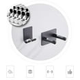 thumbnail image 4 of Soporte para secador de pelo, soporte para secador de pelo montado en la pared, soporte para secador de pelo Dyson, estante de almacenamiento para secador de pelo para baño (negro, 9 x 5 x 6,8 cm), 4 of 5