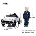 thumbnail image 5 of 12 V Ride on Toys with Remote, SEGMART 12V Kids Electric Ride on Car for Boys Girls, Battery Powered Electric Vehicles with Remote Control, LED Lights, Music, Horn, Kids Gifts, White, LL617, 5 of 10