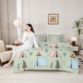 thumbnail image 4 of Erosebridal Happy Camping Tent Twin Bedding Sets 7-Piece For Kids Teens,Boys Girls Adventure Theme Tent Bedding Comforter Set,Grey Reversible, 4 of 6