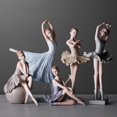 thumbnail image 4 of veasfak 3.9x9.3 '' Résine Moderne Ballerine Statue Ballet Danseur Bureau Ornement de Collection B, 4 of 4