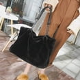thumbnail image 2 of CHUNTIAN Large Capacity Fuzzy Shoulder Bags For Women Hobo Handbags Fur Handbags Fashion Bags, 2 of 5