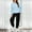 Light blue, variant on BLOCLOALO 2 Piece Lounge Set Long Sleeve Pullover Sweatshirts Autumn Winter Solid Color Long Pants Sports Suit Pullover Crewneck Sweaters Sweatpants and Sweatshirt Set Womens Lounge Outfit Beige L