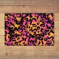 thumbnail image 3 of PUREYAH Front Door Mat Indoor Entrance, Non-Slip Washable Abstract Pink Animal Print Decorative Rug Carpet for Bedroom Living Room Bathroom 72"x48", 3 of 8