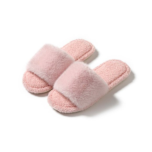 tumgatte Women's Fashion Plush Slippers Indoor Home Plush Cotton Slippers Wal&mart Deals