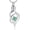 Green, variant on Cremation Jewelry Infinity Heart Urn Necklace for Ashes for Women Men Inlay Crystal Keepsake Memories Urn Pendant for Human Ashes Holder Heart Urns for Pet