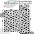 thumbnail image 5 of Gray Dinosaurs Camouflage Pattern Teens Toddler Nap Mat with Pillow, Sleeping Mat Bag for Preschool Daycare 59"x22", 5 of 6