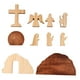 thumbnail image 3 of 10x escena de Pascua decoración de madera, estatuilla de escena de resurrección de Pascua estatuillas de tumba cristiana para el hogar, estatuilla, 3 of 9