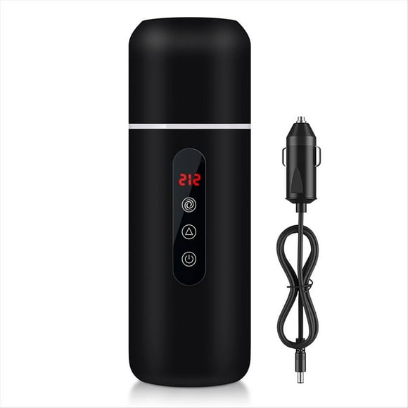 Hervidor de Agua Portátil para Coche, Hervidor de Agua Eléctrico Portátil para Viaje, Calentador de Café para Coche, Apto para Calentar Té, Café y Leche, 500 Ml.