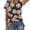 Black A2, variant on YHAJDS Women's Oversized T-shirts Baseball Print Short Sleeve Round Neck Loose Blouse