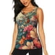 thumbnail image 1 of Balery Butterflies In Blooming Garden Camiseta sin mangas estampada ligera para mujer, tops de entrenamiento sin mangas, camisetas de yoga transpirables de secado rápido.-Large, 1 of 7