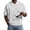 White, variant on LTTVQM Polo Shirts for Men Short Sleeve Waffle Knit Quarter Zip Lightweight Breathable Golf Shirts Athletic Loose Textured Lounge Work T Shirts Black L