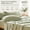 Sage Green Gingham, variant on Mocha Gingham Ruffle King Sheet Set, Soft Pre-Washed Microfiber Plaid Bed Sheets, 4-Piece Deep Pocket Farmhouse Bedding Set