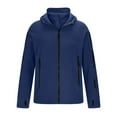 thumbnail image 4 of Men's Tactical Hoodie Fleece Jacket Winter Warm Full-Zip Outdoor Hiking Coat with Zip-pockets, 4 of 5