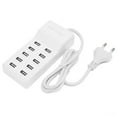 thumbnail image 4 of Cergrey USB Charging Station 10‑Port Wall Power Fast Smart Charger For Multiple Devices EU Plug 100‑240V,Smart USB Charger,Charging Dock, 4 of 8