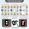 thumbnail image 5 of IAUYY Retardant PC Material Toggle Switch Switch Plate Covers Easy DIY Installation with Screws Light Switch Cover Plate Corals and Seaweeds, 5 of 9