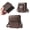 Brown, variant on Cell Phone Holster Faux Leather With Belt Loops For Woman & Man For Daily Working With Shoulder Strap& Carabiner