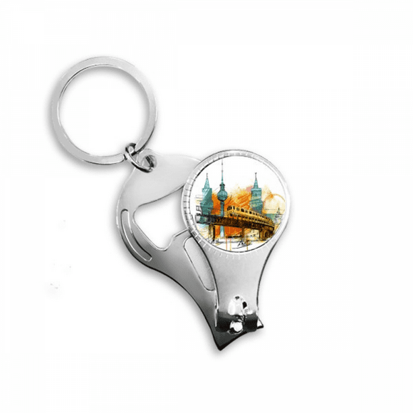 tokyo japan rail train tower nail nipper key chain bottle opener clipper