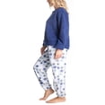 thumbnail image 3 of Ensemble de Pyjama en Peluche Sherpa pour Femmes et Plus Violet/diamant Moyen, 3 of 4