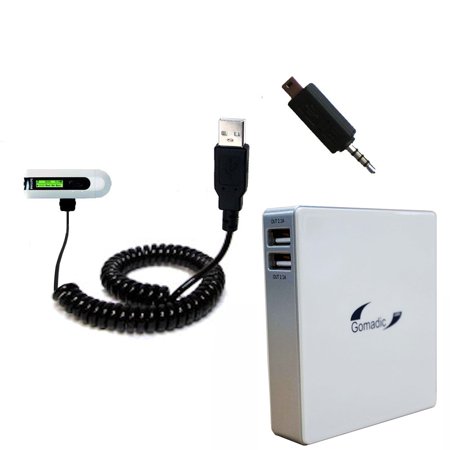 Gomadic High Capacity Rechargeable External Battery Pack suitable for the Philips GoGear SA2110/37 - Portable Charger with TipExchange Technology
