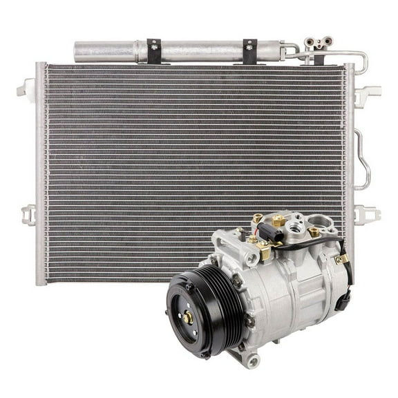 For Mercedes E320 E500 CLS500 AC Compressor w/ A/C Condenser & Drier - BuyAutoParts