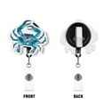thumbnail image 2 of WIRESTER Set 2pcs Design Acrylic Key Card Holder Belt Clip Reel Id Badge Retractable - Blue Orange Crabs, 2 of 6