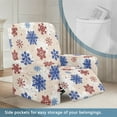 thumbnail image 3 of FOR U DESIGNS Snowflake Pattern Recliner Chair Covers 4-Pieces Washable Lazy Boy Recliner Protector Wear-Resistan Recliner Sofa Slipcovers Christmas Decor for Pet, Kids, 3 of 8