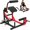 Red, variant on HeeH AB Crunch Back Extension Machine: AB Workout Core Machine Upper Body Strength Training 2-in-1 Core Trainer Lower Back Home Gym Equipment Plate Loaded Training with Cable System Red
