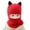Red, variant on harmtty Warm 2-5 Years Fox Ear Decor Brimless Solid Color Eyes Exposed Baby Hat Children Autumn Winter Thickened Plush Lining Scarf Hat Costume Accessories Pink