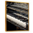 thumbnail image 2 of Designart "Serenity In Black And White Piano Keys" Music Floater Framed Canvas Art Print, 2 of 5