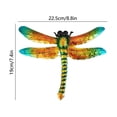 thumbnail image 2 of Elainilye Metal Garden Wall Art Dragonfly Decor, Iron Wall Hanging for Villa Fence Outdoor, Rustproof Yard Art Sculpture, 2 of 6