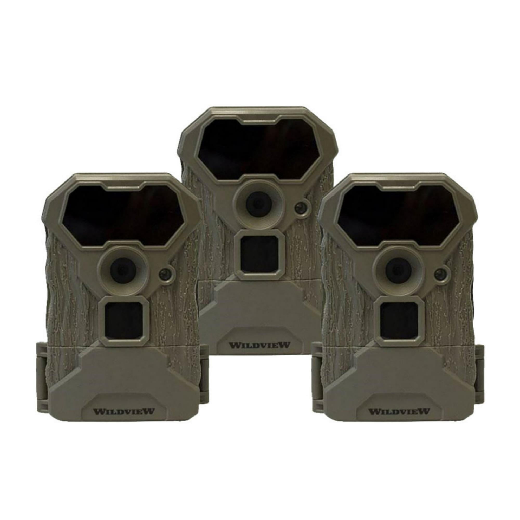 Stealth Cam Wildview 14MP 0.7-Second Trigger Speed Trail Camera (3-Pack Gray)