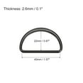 thumbnail image 2 of Metal D Rings Buckle, 8 Pack 40mm(1.57") 2.6mm Thick Welded D Rings Buckle, Dark Gray, 2 of 5