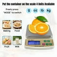 thumbnail image 3 of AGCAN Food Scale with Stainless Steel Platform, 22lb High Capacity Cooking Scale, Digital Kitchen Scales with Grams and Ounces, LCD Display, 4 Units with Tare Function, 3 of 8