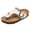 White, variant on Orthopedic Slides for Kids Arch Support Thong Sandals Adjustable Leather Strap Flip Flops Summer Beach Walking Shoes Black Size 5 Big Kid