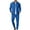 Blue, variant on Men's Full Zip Polo Jacket & Drawstring Pants Set 2pcs Regular Fit Casual Sport Tracksuit with Pockets Gray