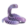 thumbnail image 4 of Dserhfy 3D Printed Snake Figurine Movable Joints Snake Figure Articulated Animal Model Toy Home Office Bookshelf Desktop Decoration Ornament, 4 of 7