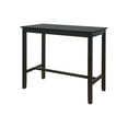 thumbnail image 2 of Linon Claridge Wood Bar Height Pub Table, 42" Tall, Black Finish, 2 of 4