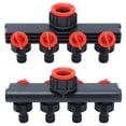 thumbnail image 4 of Hose Splitter, Wide Application  Easy Installation  Sealing Leakproof Hose Connector 4 Outlets  For Roof Cooling For Farms For Gardens, 4 of 8