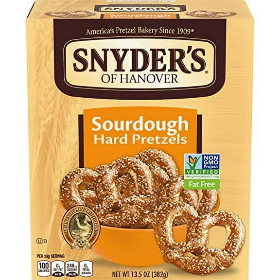 Snyder's of Hanover Pretzels, Sourdough Hard Pretzels, 13.5 Oz Box