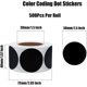 thumbnail image 4 of Etiquetas redondas, negro, 500 etiquetas adhesivas por rollo (negro), 4 of 4